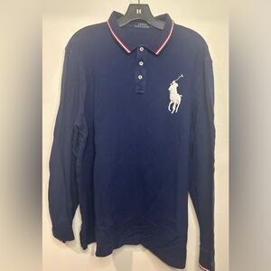 Polo by Ralph Lauren Dark Blue Long Sleeve Polo